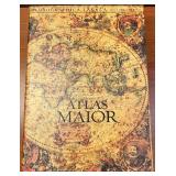 Vintage Atlas Major Books with Hidden Compartment Box