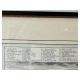 Framed Vintage London Skyline Engraving Print