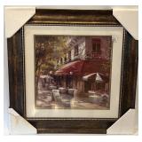 Framed Artwork of Parisian Street Scene
