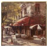 Framed Artwork of Parisian Street Scene