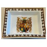Porcelain Dish with Heraldic Coat of Arms Design