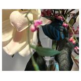 Artificial Floral Arrangement in Glass Vase