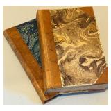 Collection of 10 Antique and Vintage Leather-Bound Books