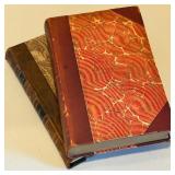 Collection of 10 Antique and Vintage Leather-Bound Books