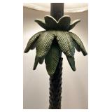 Hear, Speak and See no Evil Monkeys Palm Tree Table Lamp