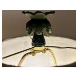 Hear, Speak and See no Evil Monkeys Palm Tree Table Lamp