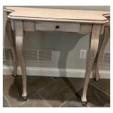 Antique Distressed Wooden Console Table with Single Drawer