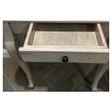 Antique Distressed Wooden Console Table with Single Drawer