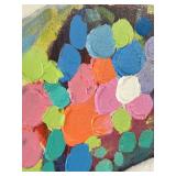 Bulldog with Colorful Cap Canvas PrintÂ 