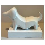 Jonathan Adler Ceramic Dachshund Dog Bookends