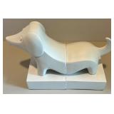 Jonathan Adler Ceramic Dachshund Dog Bookends