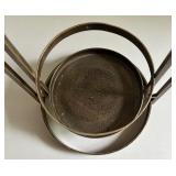 Metal Lantern with LED Candle and Glass Hurricane