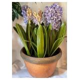 Collection of 5 Artificial Potted Plants for Home Decor