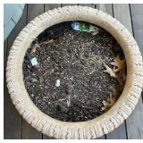 Decorative Terracotta Planter with Floral Motif