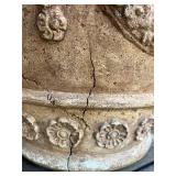 Decorative Terracotta Planter with Floral Motif