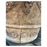 Decorative Terracotta Planter with Floral Motif
