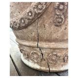 Decorative Terracotta Planter with Floral Motif