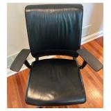 Steelcase Leather Office Chair with Adjustable Arms