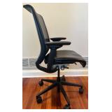 Steelcase Leather Office Chair with Adjustable Arms
