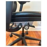 Steelcase Leather Office Chair with Adjustable Arms