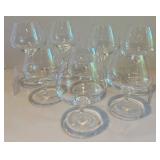 Set of 8 Crystal Brandy Snifters