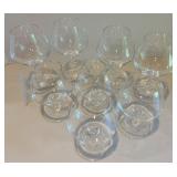 Set of 8 Crystal Brandy Snifters