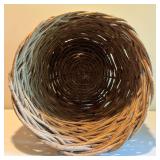 Set of 2 Rustic Handwoven Wicker Baskets