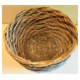 Set of 2 Rustic Handwoven Wicker Baskets