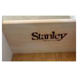 White Dresser with Green Glass Knobs by Stanley Furniture