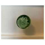 White Dresser with Green Glass Knobs by Stanley Furniture