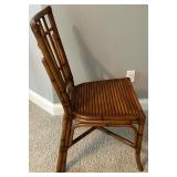 Vintage Bamboo Desk and Chair Set