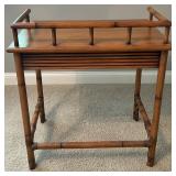 Vintage Bamboo Desk and Chair Set