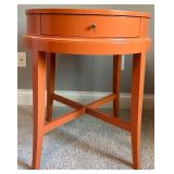 Century Brand Orange End Table with Drawer