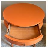 Century Brand Orange End Table with Drawer