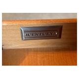 Century Brand Orange End Table with Drawer