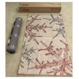 Ruggable 2-Piece Machine Washable Rug with Snowflake Design - NIB