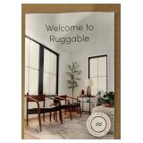 Ruggable 2-Piece Machine Washable Rug with Snowflake Design - NIB