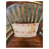 Pair of Wooden Armchairs with Cushions