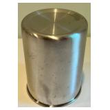 Collection of Decorative Items: Metal Magazine holder, Wine Sign, and Metal Cup