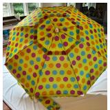 ShedRays 7ft Beach Umbrella with Colorful Polka Dot Design