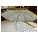 ShedRays 7ft Beach Umbrella with Colorful Polka Dot Design
