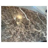 Henredon Dresser with Dark Chestnut Finish and Marble Top