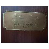 Zimmerman Chair Shop Dining Set with 6 Chairs and Pedestal Table and Leaf