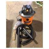 RIDGID 12 Gallon 5.0 Peak HP NXT Shop Vacuum Wet Dry Vac with General Debris Filter used in working condition Customer Returns See Pictures