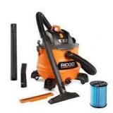 RIDGID 14 Gallon 6.0 Peak HP NXT Shop Vacuum Wet Dry Vac with Fine Dust Filter, Locking Hose, Wands and Accessory Attachments  Customer Returns See Pictures