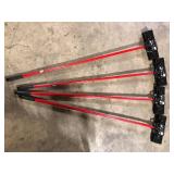 Lot of Libman 13.5 in. High Power Extra-Large Heavy-Duty Floor Scrub Brush with Swiveling Head and Steel Handle (May be Bent on Lower Stick)Customer Returns See Pictures