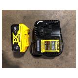 DEWALT 20-Volt Maximum XR 5.0 Ah Battery Pack and Charger  Customer Returns See Pictures