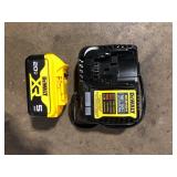 DEWALT 20-Volt Maximum XR 5.0 Ah Battery Pack and Charger  Customer Returns See Pictures