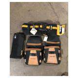 TOUGHBUILT 5.75" Universal Padded Belt with Heavy Duty Buckle and Back Support, Black with ClipTech attachment points Customer Returns See Pictures