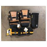 TOUGHBUILT 5.75" Universal Padded Belt with Heavy Duty Buckle and Back Support, Black with ClipTech attachment points Customer Returns See Pictures